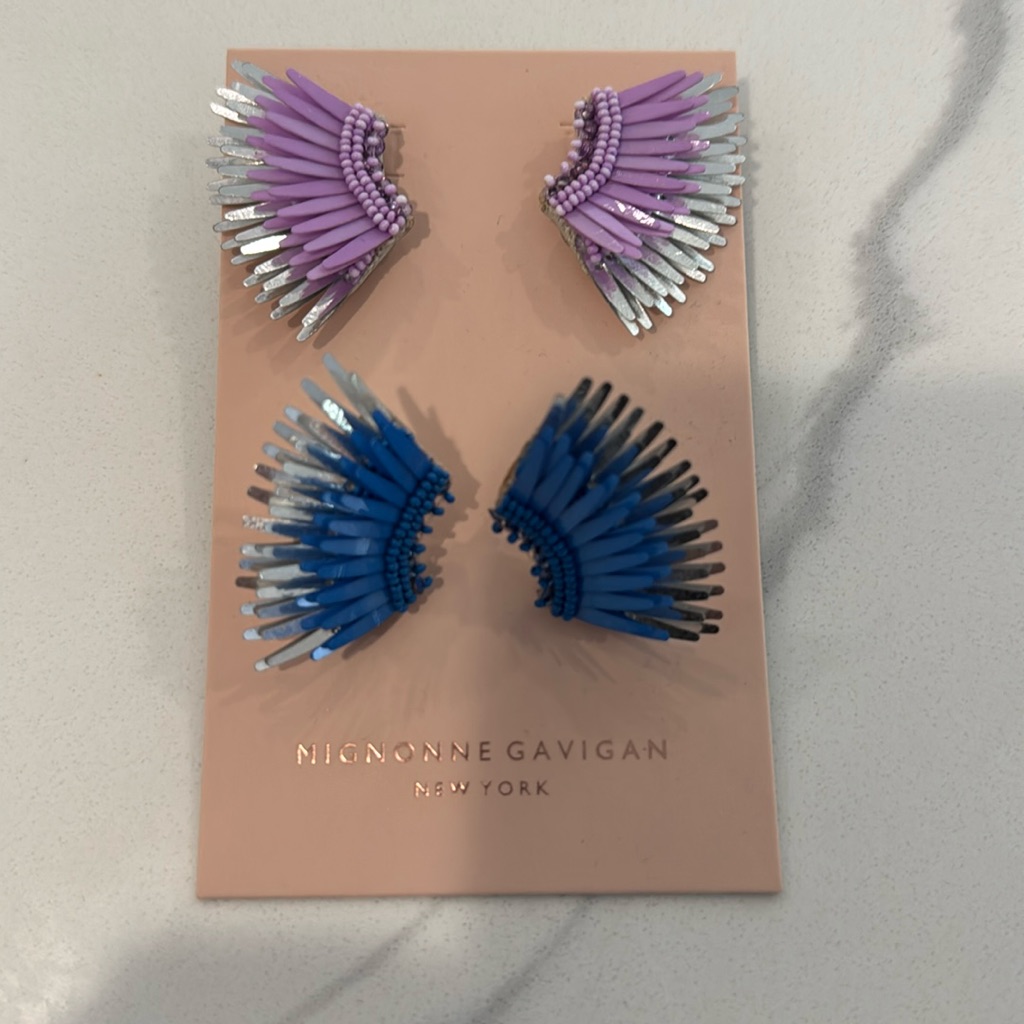 Mignonne Gavigan Madeline Earrings Purple